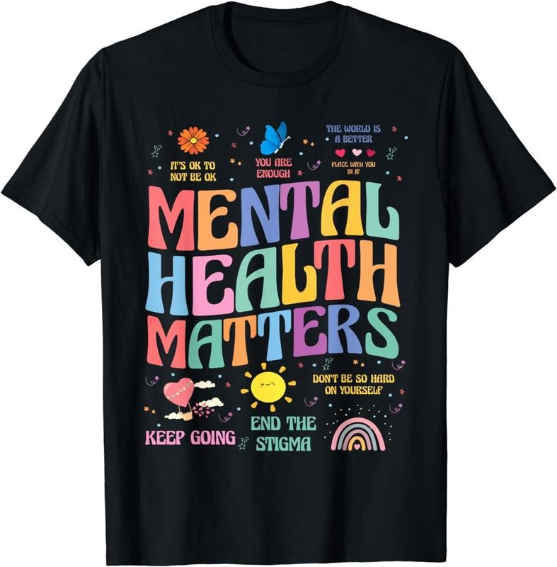 [100% Cotton]End The Stigma Mental Health Matters Brain Illness Awareness T-Shirt Hoodie, Sweatshirt | PureTeeCo.com