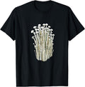 [100% Cotton]Enoki Japanese Velvet Shank Enokitake Flammulina Shrooms T-Shirt Hoodie, Sweatshirt | PureTeeCo.com