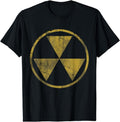 [100% Cotton]Fallout Nuclear Symbol Retro Fade Distressed T-Shirtstyle{n002}2 T-Shirts, Hoodie, Sweatshirt | PureTeeCo.com