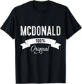 [100% Cotton]Family Surname McDonald Funny Reunion Last Name Tag T-Shirt Hoodie, Sweatshirt | PureTeeCo.com