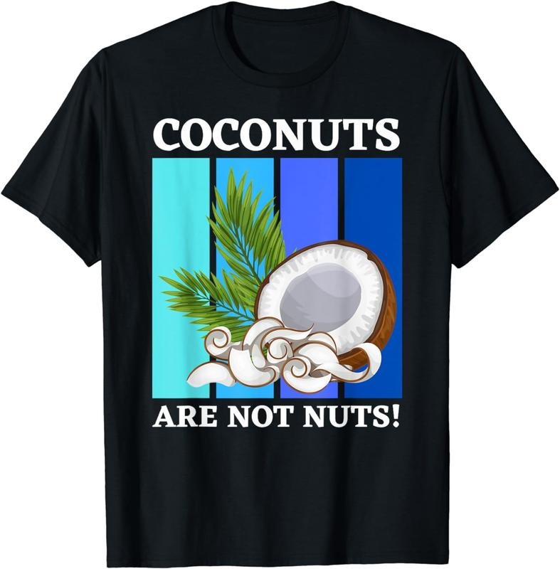 [100% Cotton]Funny Coconuts and Fruit Seed, Coconut Lover T-Shirt Hoodie, Sweatshirt | PureTeeCo.com