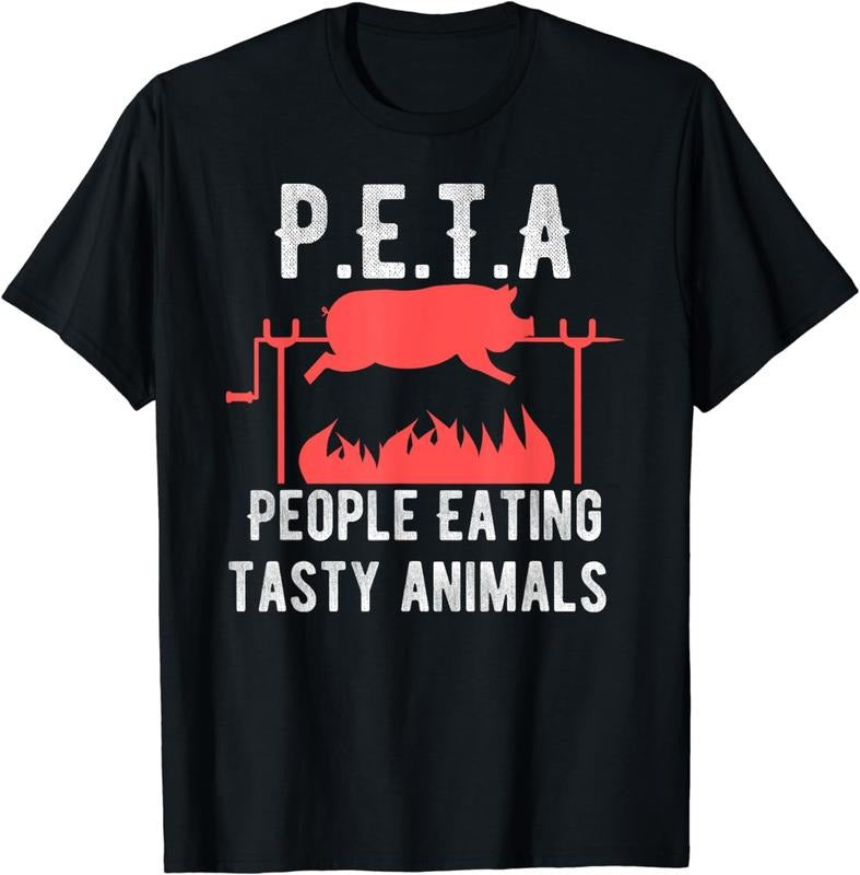 [100% Cotton]Funny P.E.T.A People Eating Tasty Animals BBQ Kids Adults T-Shirt Hoodie, Sweatshirt | PureTeeCo.com