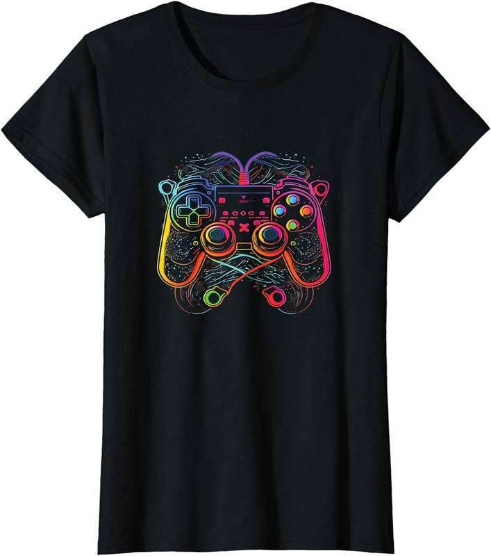 [100% Cotton]Gamer Aesthetic Graphic Gaming Video Games Boys Teens Kids T-Shirt