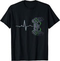 [100% Cotton]Gamer Heartbeat Video Games Gaming Boys Teens Funny Pc Gamer T-Shirt Hoodie, Sweatshirt | PureTeeCo.com