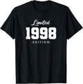 [100% Cotton]Gift for 26 Year Old 1998 Limited Edition 26th Birthday T-Shirt Hoodie, Sweatshirt | PureTeeCo.com