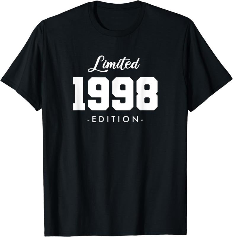 [100% Cotton]Gift for 26 Year Old 1998 Limited Edition 26th Birthday T-Shirt Hoodie, Sweatshirt | PureTeeCo.com