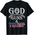 [100% Cotton]God Guns And DonaldShirt 2nd Amendment T Shirt Donald45 Hoodie, Sweatshirt | PureTeeCo.com
