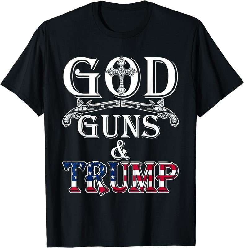 [100% Cotton]God Guns And DonaldShirt 2nd Amendment T Shirt Donald45 Hoodie, Sweatshirt | PureTeeCo.com