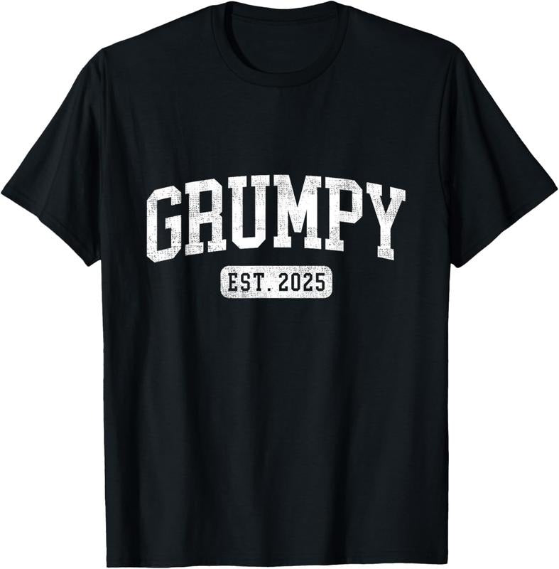 100% Cotton Grumpy Est 2025 Promoted To Grumpy Announcement T-Shirt Hoodie, Sweatshirt | PureTeeCo.com