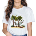 [100% Cotton]Hammock Between Palm Trees Palm and Book T-Shirt Hoodie, Sweatshirt | PureTeeCo.com