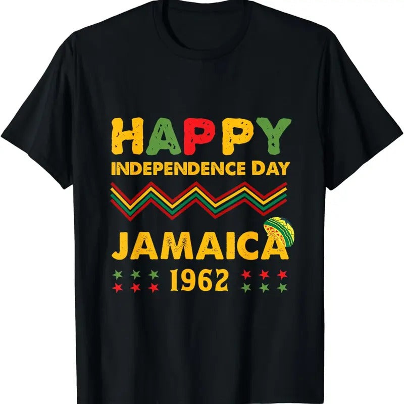 [100% Cotton]Happy Independence Day Jamaica 1962 Jamaican Pride Reggae T-Shirt Hoodie, Sweatshirt | PureTeeCo.com