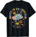 [100% Cotton]Happy To See Your Face Groovy Flowers Back To School Teacher T-Shirt Hoodie, Sweatshirt | PureTeeCo.com