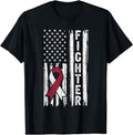 [100% Cotton]Head And Neck Cancer Patient Fighter Throat Oral Cancer Flag T-Shirt Hoodie, Sweatshirt | PureTeeCo.com