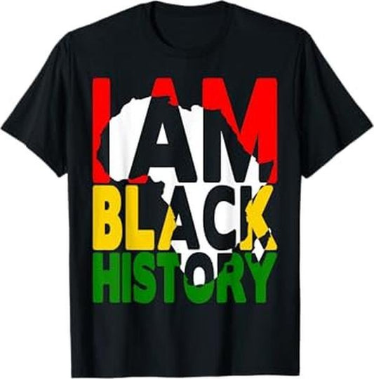 [100% Cotton]I Am Black History Month African American Pride Celebration T-Shirt