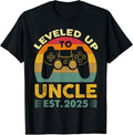 100% Cotton I Leveled Up to Uncle 2025 I'm Going to Be Uncle 2025 Gamer T-Shirt Hoodie, Sweatshirt | PureTeeCo.com