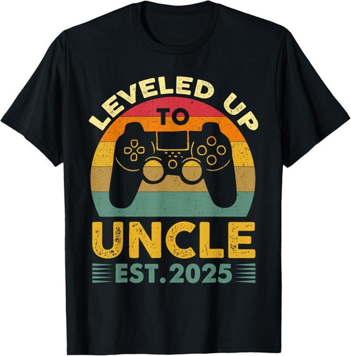 100% Cotton I Leveled Up to Uncle 2025 I'm Going to Be Uncle 2025 Gamer T-Shirt Hoodie, Sweatshirt | PureTeeCo.com