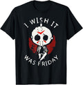 [100% Cotton]I Wish It Was Friday Funny Halloween Scary Holiday Horror T-Shirt Hoodie, Sweatshirt | PureTeeCo.com
