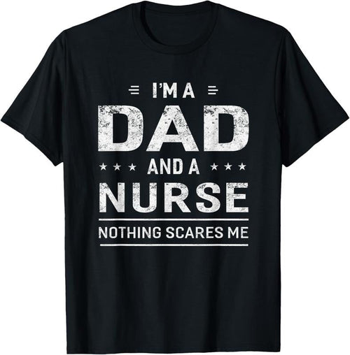 100% Cotton I'm A Dad And Nurse T-shirt For Men Father Funny Gift Hoodie, Sweatshirt | PureTeeCo.com