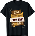 [100% Cotton]I'm Just Here For The Cookies Chocolate Chip Dip Milk Cookie T-Shirt Hoodie, Sweatshirt | PureTeeCo.com