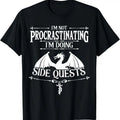 100% Cotton I'm Not Procrastinating I'm doing Side Quests RPG Gamers T-Shirt Hoodie, Sweatshirt | PureTeeCo.com