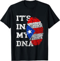 100% Cotton It's In My DNA Puerto Rico Flag Puerto Rican Roots Boricua T-Shirt Hoodie, Sweatshirt | PureTeeCo.com