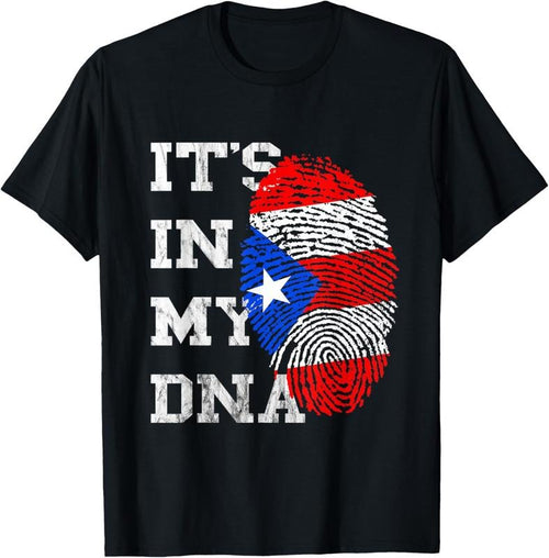 100% Cotton It's In My DNA Puerto Rico Flag Puerto Rican Roots Boricua T-Shirt Hoodie, Sweatshirt | PureTeeCo.com