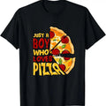 100% Cotton Just a Boy who loves Pizza T-Shirt Hoodie, Sweatshirt | PureTeeCo.com