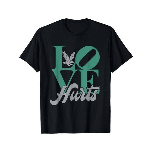 [100% Cotton]Men's "Love Hurts" Eagles Retro Graphic T-Shirt - Soft 100% Cotton Crew Neck