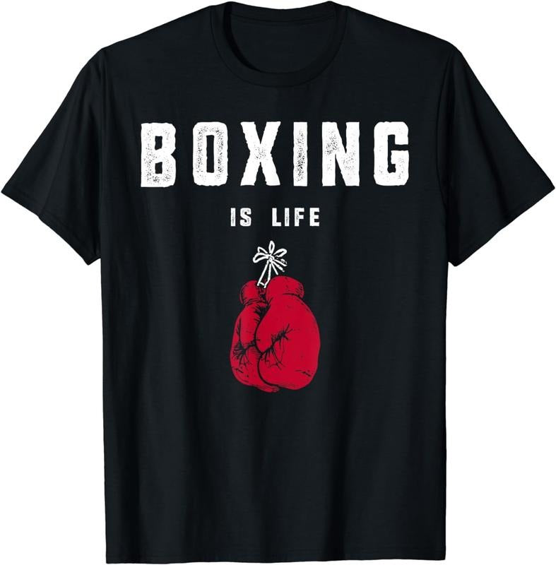 [100% Cotton]Mens Boxing is Life T shirt T-Shirt Hoodie, Sweatshirt | PureTeeCo.com