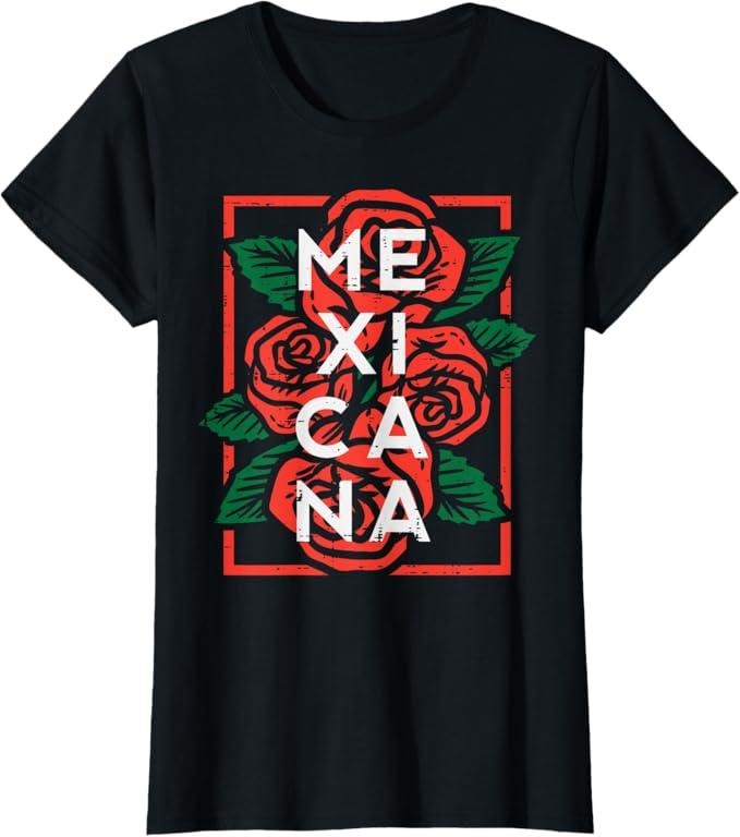 [100% Cotton]Mexican Independence Day Mexicana Roses Women Girls Kids T-Shirt Hoodie, Sweatshirt | PureTeeCo.com