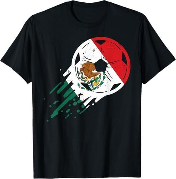 [100% Cotton]Mexico Flag Soccer Ball Mexican Football Fan Men Women Kids T-Shirt Hoodie, Sweatshirt | PureTeeCo.com