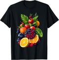 [100% Cotton]Mix Fruit Orange grapes kiwi strawberry Blueberry T-Shirt Hoodie, Sweatshirt | PureTeeCo.com