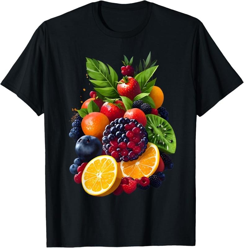 [100% Cotton]Mix Fruit Orange grapes kiwi strawberry Blueberry T-Shirt Hoodie, Sweatshirt | PureTeeCo.com