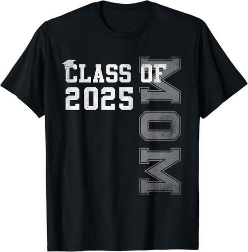 100% Cotton Mom Senior 2025 Proud Mom Of A Class Of 2025 Graduate Mother T-Shirt Hoodie, Sweatshirt | PureTeeCo.com