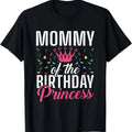 [100% Cotton]Mommy of the Birthday Princess Daughter Birthday T-Shirt Hoodie, Sweatshirt | PureTeeCo.com