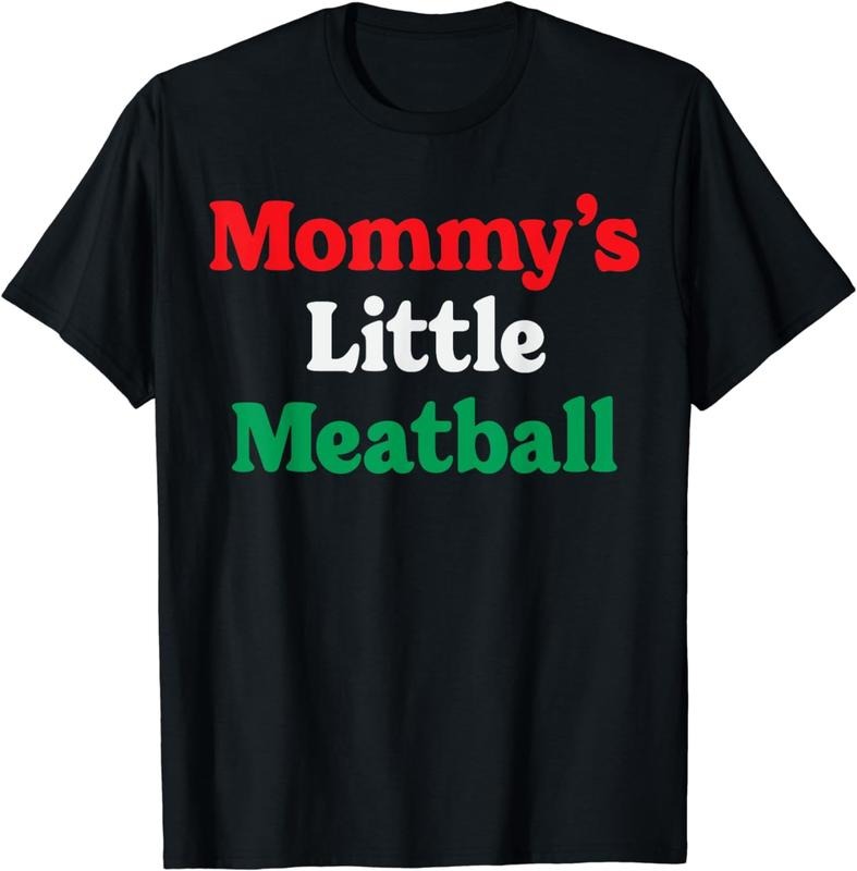 [100% Cotton]Mommy's Little Meatball Funny Italian Im A Little Meatball T-Shirt Hoodie, Sweatshirt | PureTeeCo.com