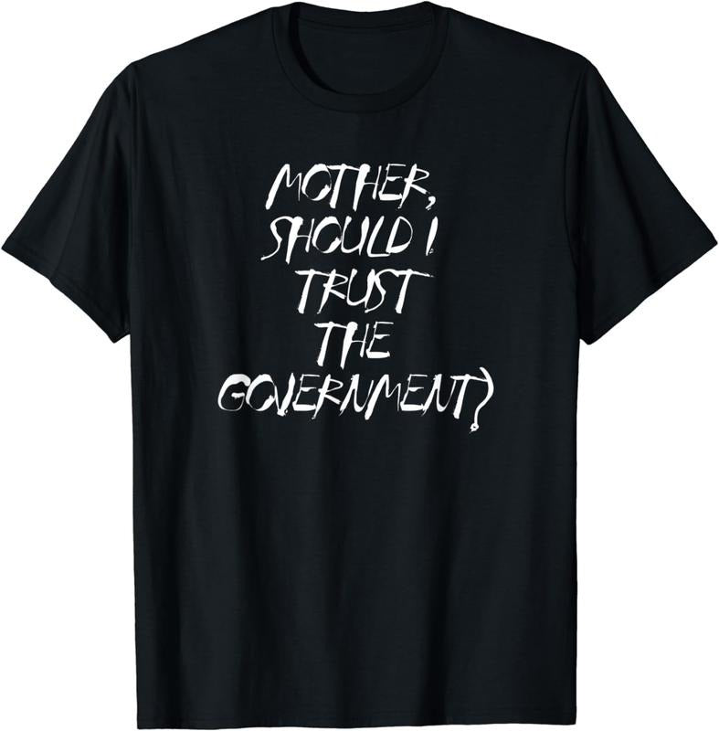 [100% Cotton]Mother Should I Trust The Government, Resist, Political T-Shirt Hoodie, Sweatshirt | PureTeeCo.com