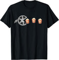 100% Cotton Movie Popcorn Film Reel  Movie Night Funny Movie T-Shirt Hoodie, Sweatshirt | PureTeeCo.com