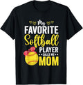 100% Cotton My Favorite Softball Player Calls Me Mom Softball Lover T-Shirt Hoodie, Sweatshirt | PureTeeCo.com