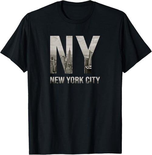 100% Cotton NYC Tshirt Skylines New York City That Never Sleeps Gift Tee T-Shirt Hoodie, Sweatshirt | PureTeeCo.com