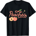 [100% Cotton]Peaches Sweet Fruit Peach T-Shirt Hoodie, Sweatshirt | PureTeeCo.com