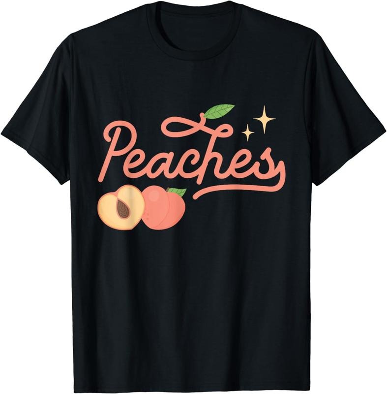 [100% Cotton]Peaches Sweet Fruit Peach T-Shirt Hoodie, Sweatshirt | PureTeeCo.com