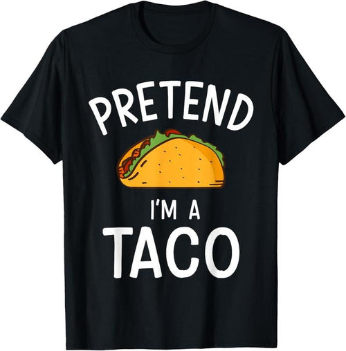 100% Cotton Pretend Im a taco easy lazy costume for halloween party T-Shirt Hoodie, Sweatshirt | PureTeeCo.com