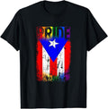 [100% Cotton]Puerto Rico Rican Gay Pride Flag LGBTQ Boricua Distressed T-Shirt Hoodie, Sweatshirt | PureTeeCo.com