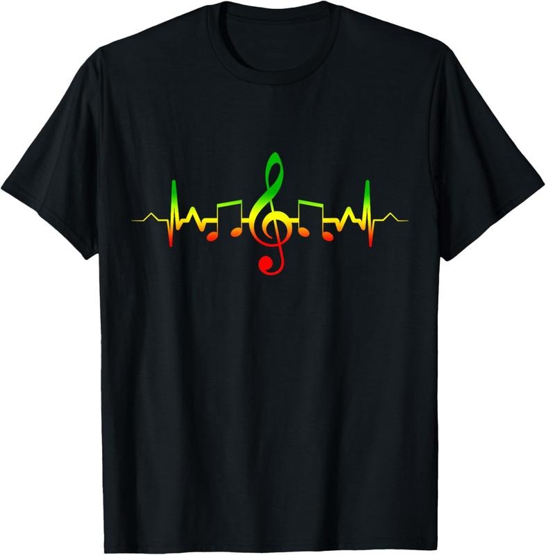 100% Cotton Reggae Music Heartbeat T-Shirt - Jamaica Rasta Tee Gift T-Shirt Hoodie, Sweatshirt | PureTeeCo.com