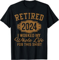 100% Cotton Retirement Gifts Men Women Retired 2024 T-Shirt Hoodie, Sweatshirt | PureTeeCo.com