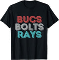 [100% Cotton]Retro Vintage Bucs Bolts Rays T-Shirt Hoodie, Sweatshirt | PureTeeCo.com