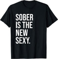 [100% Cotton]Sober is the New Sexy Shirt,Sober AF Shirts,Sober and Proud T-Shirt Hoodie, Sweatshirt | PureTeeCo.com