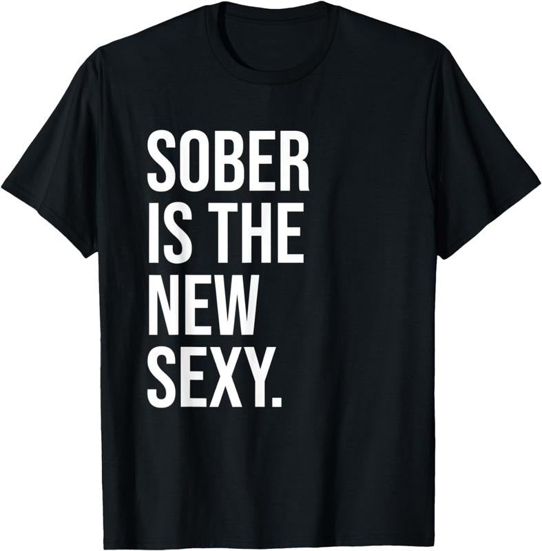 [100% Cotton]Sober is the New Sexy Shirt,Sober AF Shirts,Sober and Proud T-Shirt Hoodie, Sweatshirt | PureTeeCo.com