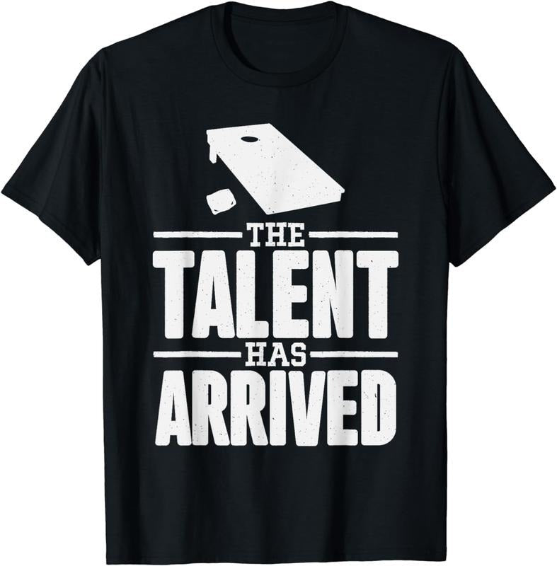 [100% Cotton]The Talent Has Arrived, Funny Cornhole Men Cornhole Grandpa T-Shirt Hoodie, Sweatshirt | PureTeeCo.com